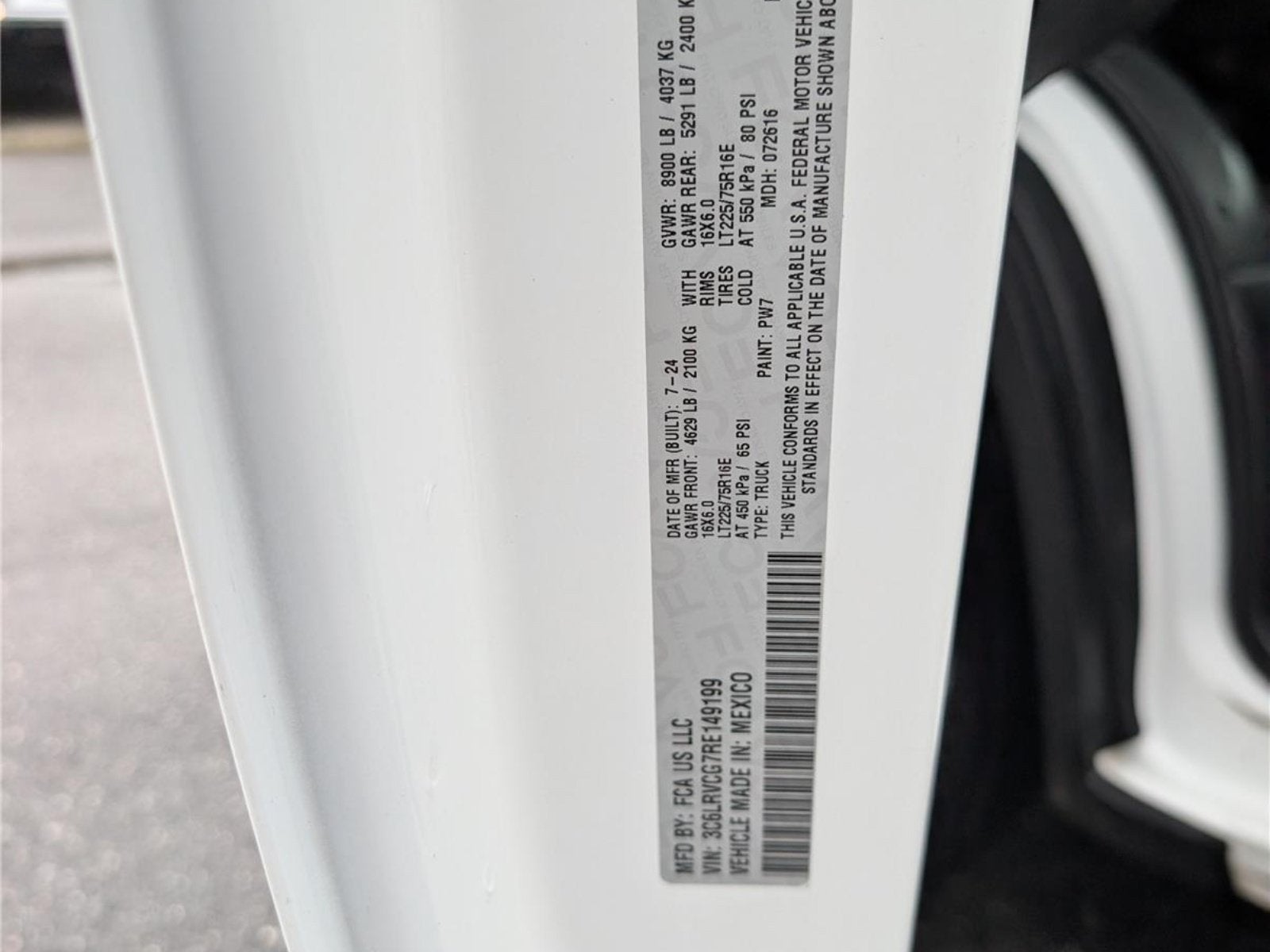 2024 RAM ProMaster Cargo Van Tradesman