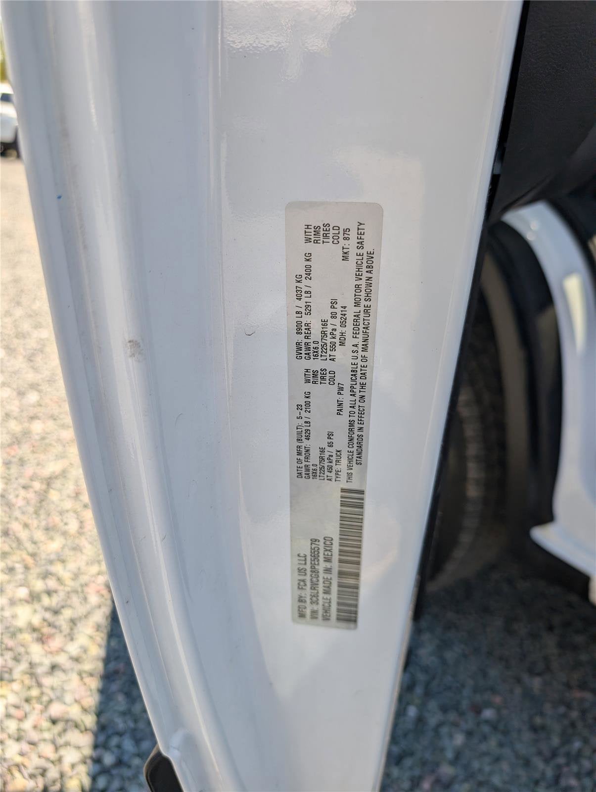 2023 RAM ProMaster Cargo Van High Roof