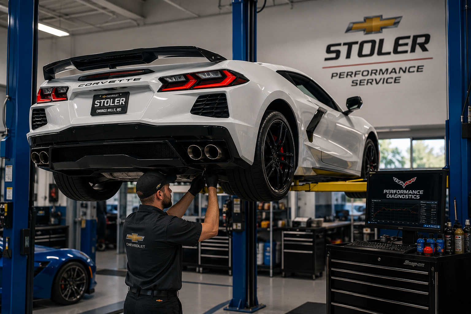 Corvette performance service at Stoler Chevrolet Owings Mills Maryland